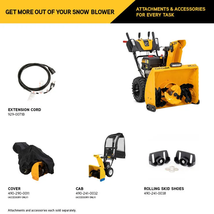 3X 30 in. HD Snow Blower - 3X Three-Stage Power