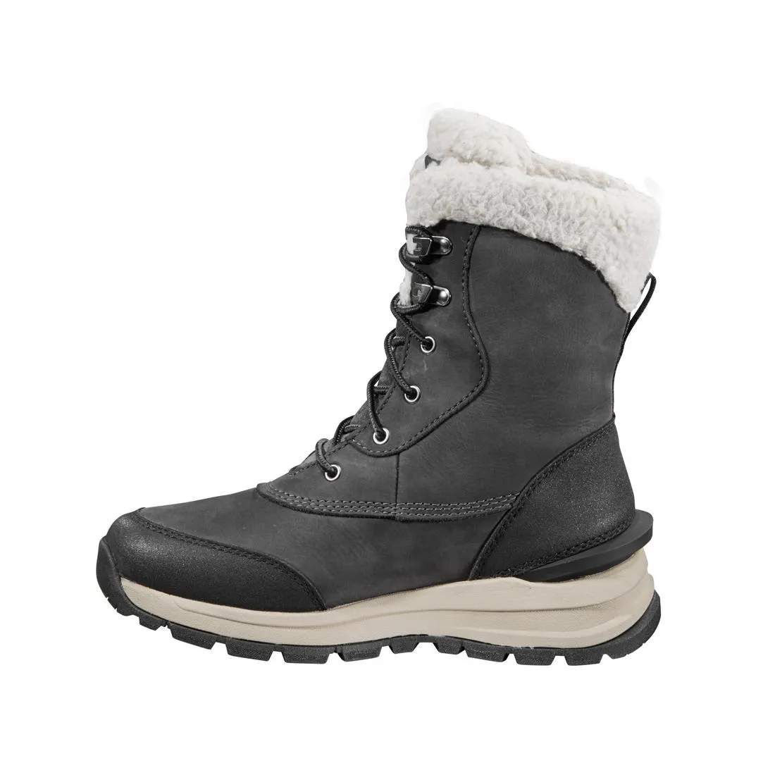 8" Women's Pellston Waterproof Insulated Winter Soft Toe Boot Dark Grey