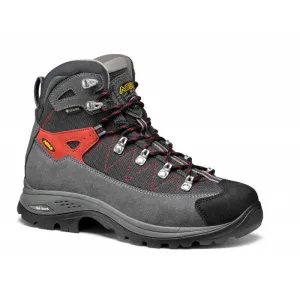 Asolo Finder GV ML Womens Hiking Boot - Grey/Gunmetal/Poppy Red