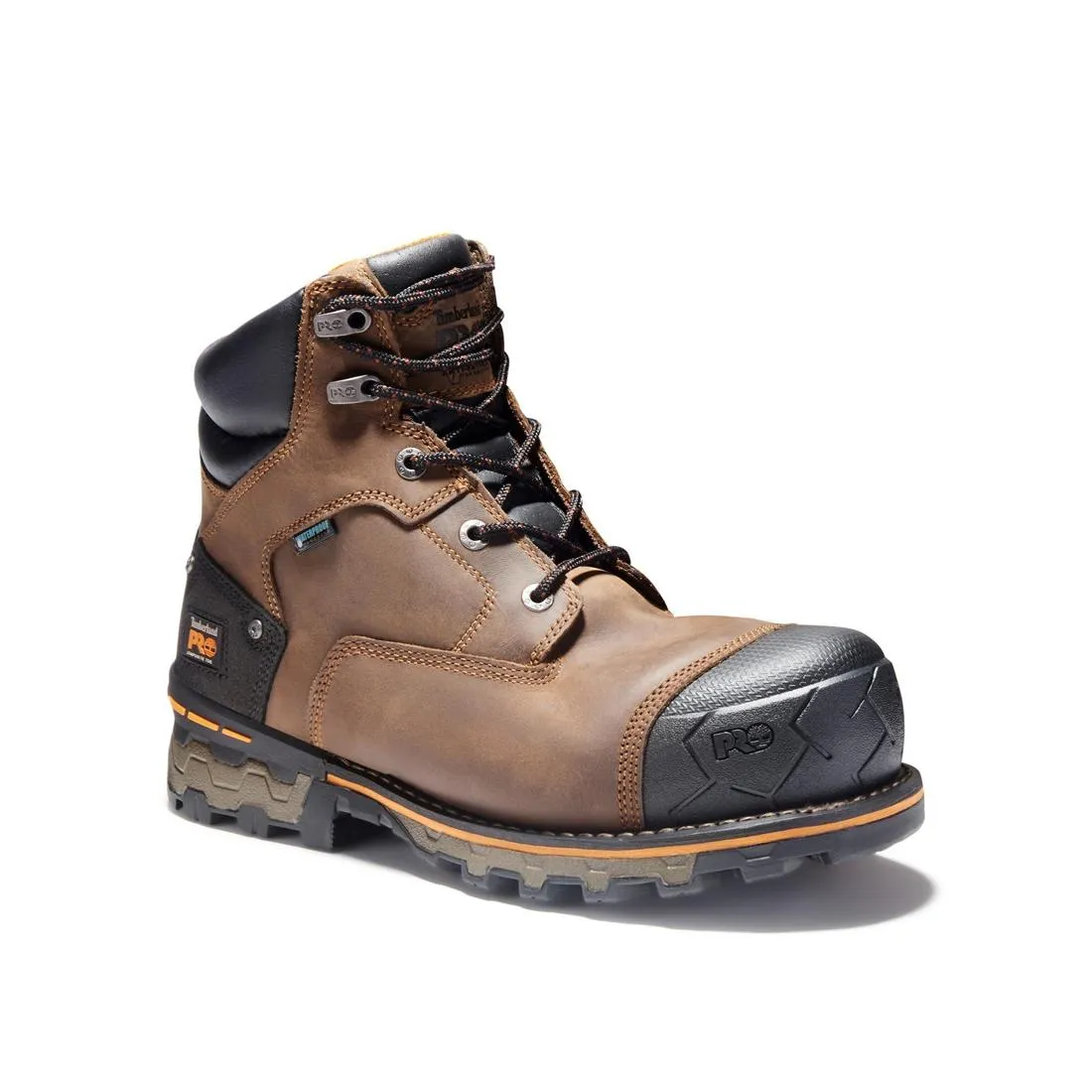 Boondock 6 Inch Composite-Toe Waterproof Work Boot Brown