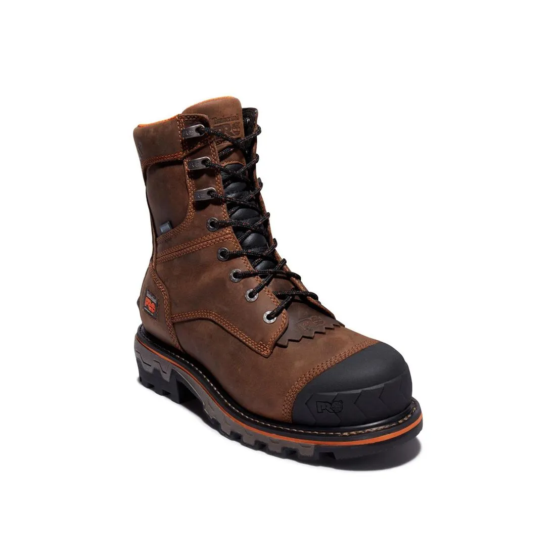 Boondock HD 8 Inch Composite-Toe Waterproof Ins 400G Logger Work Boot Brown