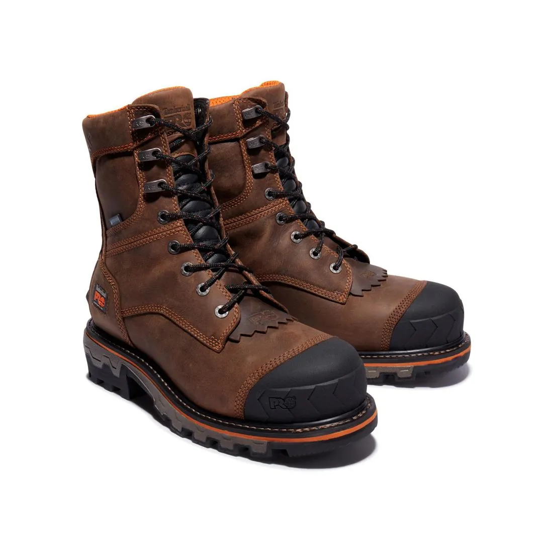 Boondock HD 8 Inch Composite-Toe Waterproof Ins 400G Logger Work Boot Brown