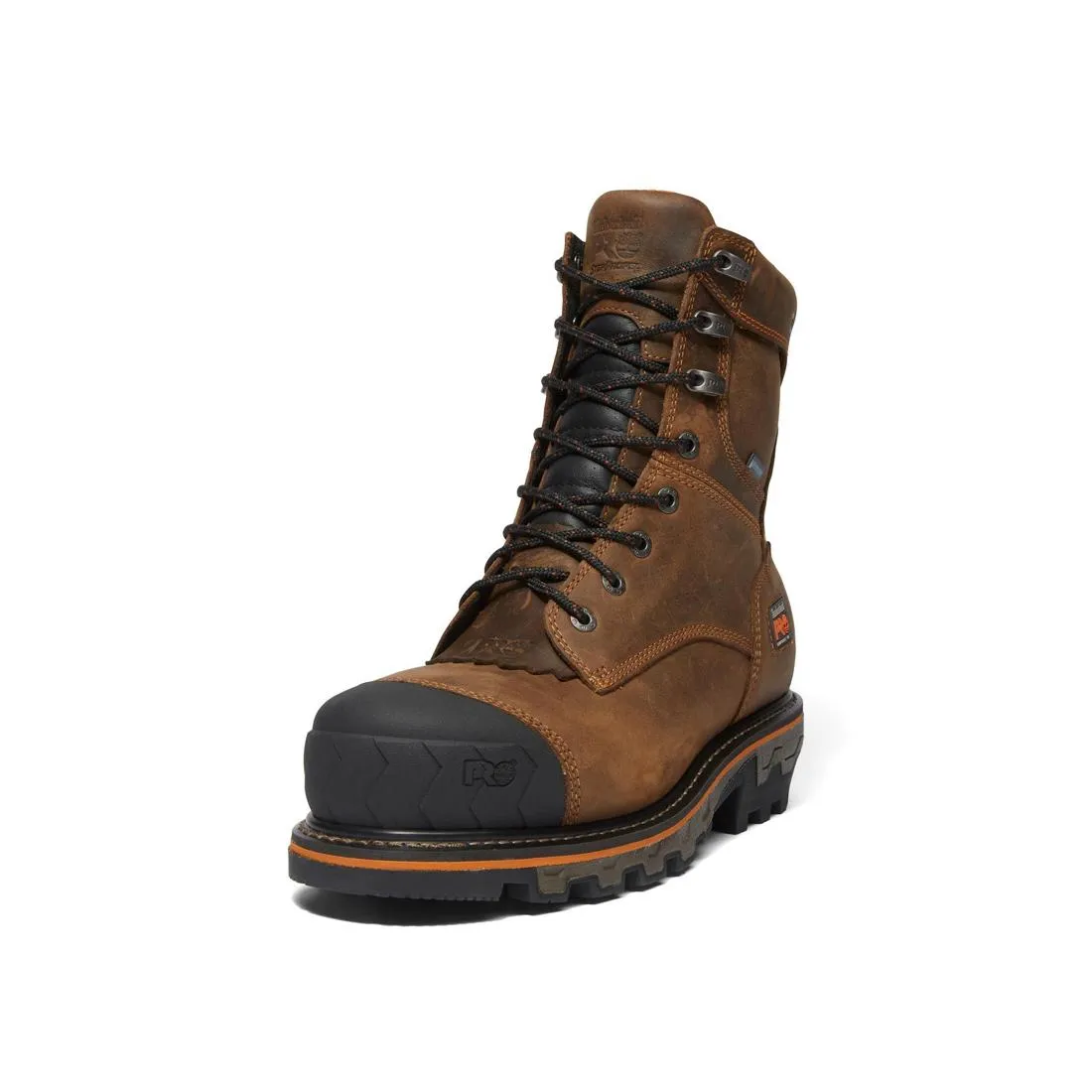 Boondock HD 8 Inch Composite-Toe Waterproof Ins 400G Logger Work Boot Brown