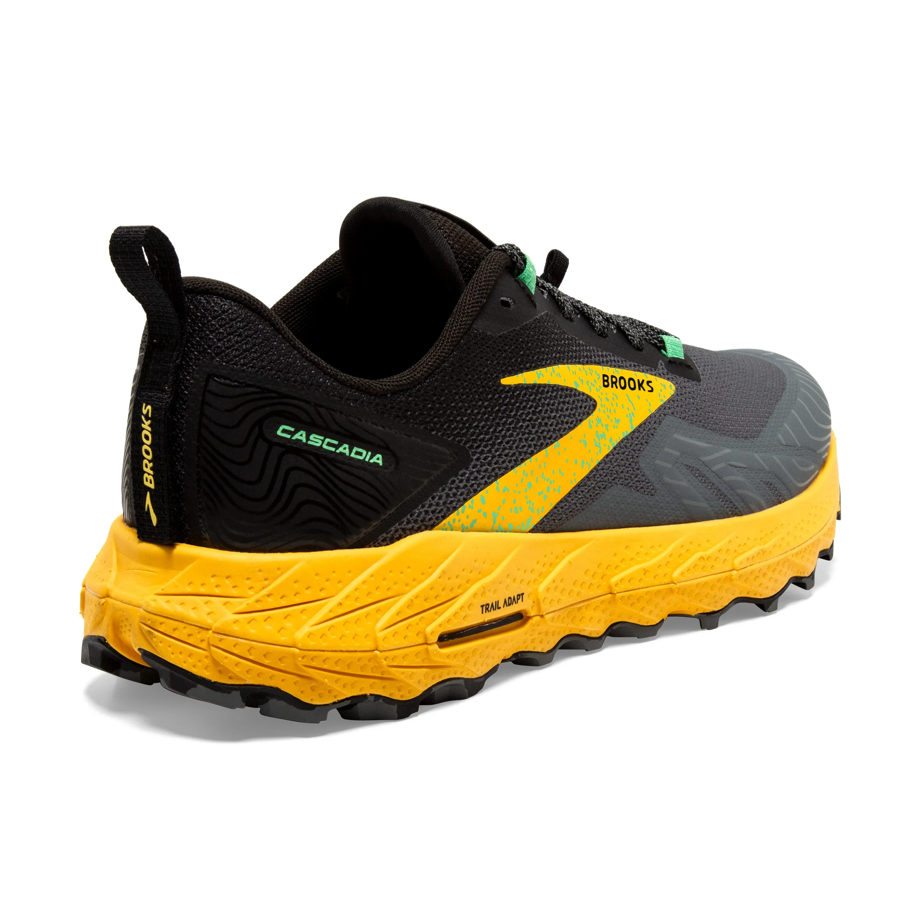 Brooks Mens Trainer Cascadia 17 Lemon Chrome/Sedona Sage