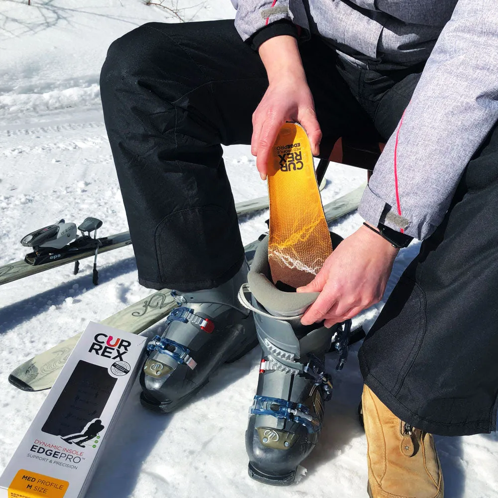 CURREX® EDGEPRO™ Insoles | Thermo Regulating Ski Boot Insoles for Snowboarding, Skiing, & Winter Sports