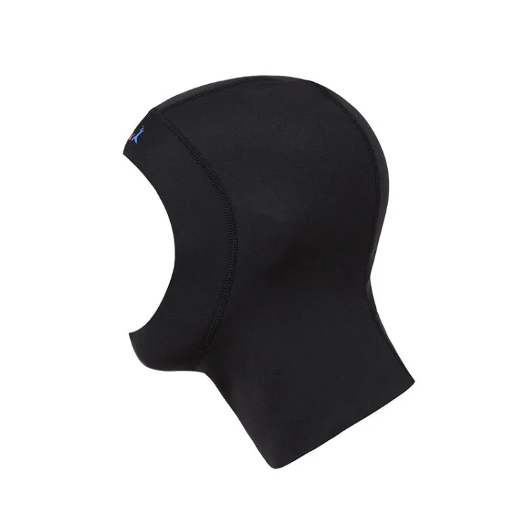 DIVE & SAIL DH-002 1mm Men and Women Swimming Caps Sunscreen Diving Cap Surfing Diving Headgear, Size: M(Black)