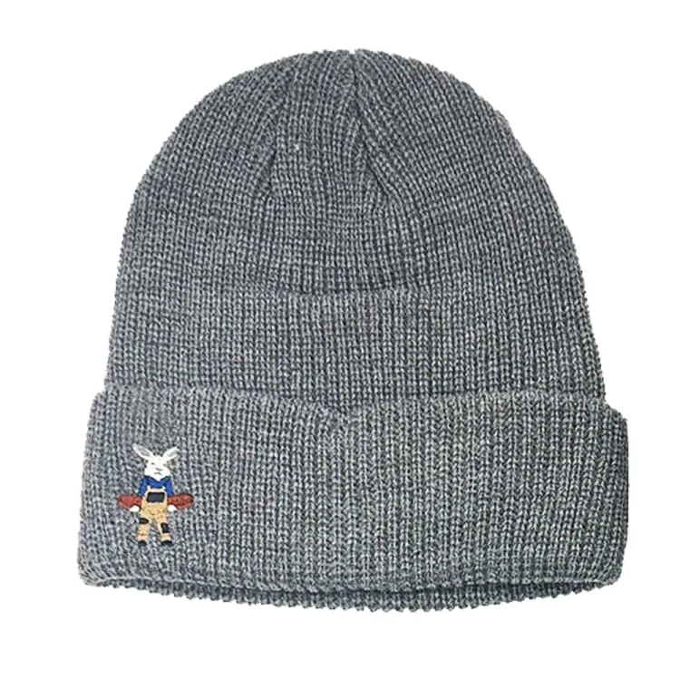 Keep White Rabbit Beanies-CHARCOAL