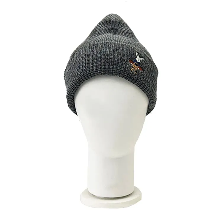 Keep White Rabbit Beanies-CHARCOAL