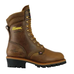 Logger Series 9" Steel Toe Insulated Waterproof Boot Brown Trail Crazy Horse