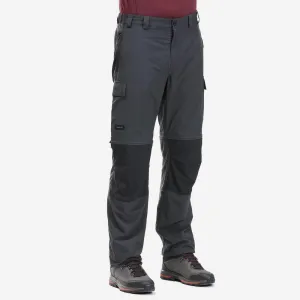 Men's Mountain Trekking Durable 2-in-1 Zip-Off Trousers MT100