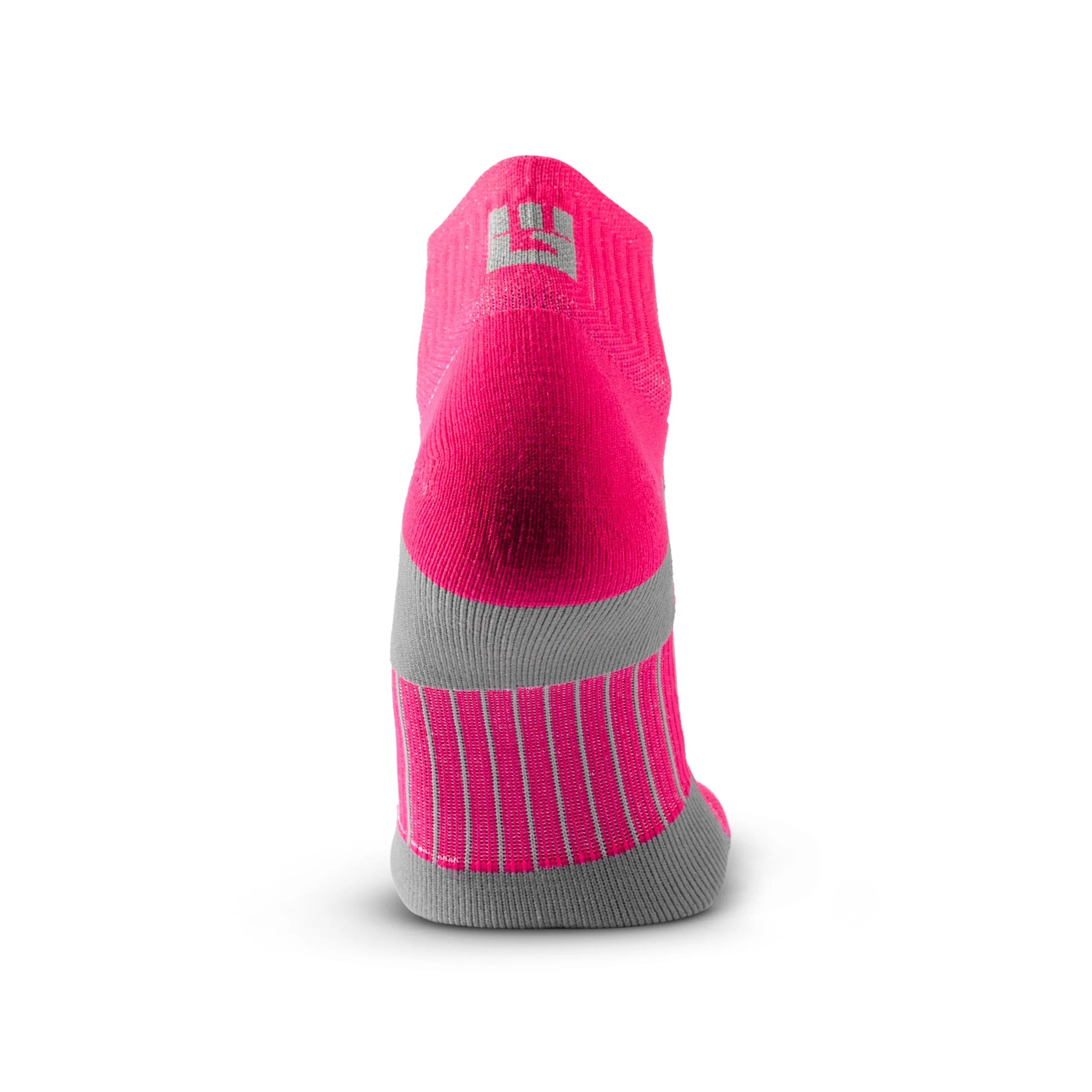 MudGear Quarter (¼) Crew Socks - Pink/Gray (2 pair pack)