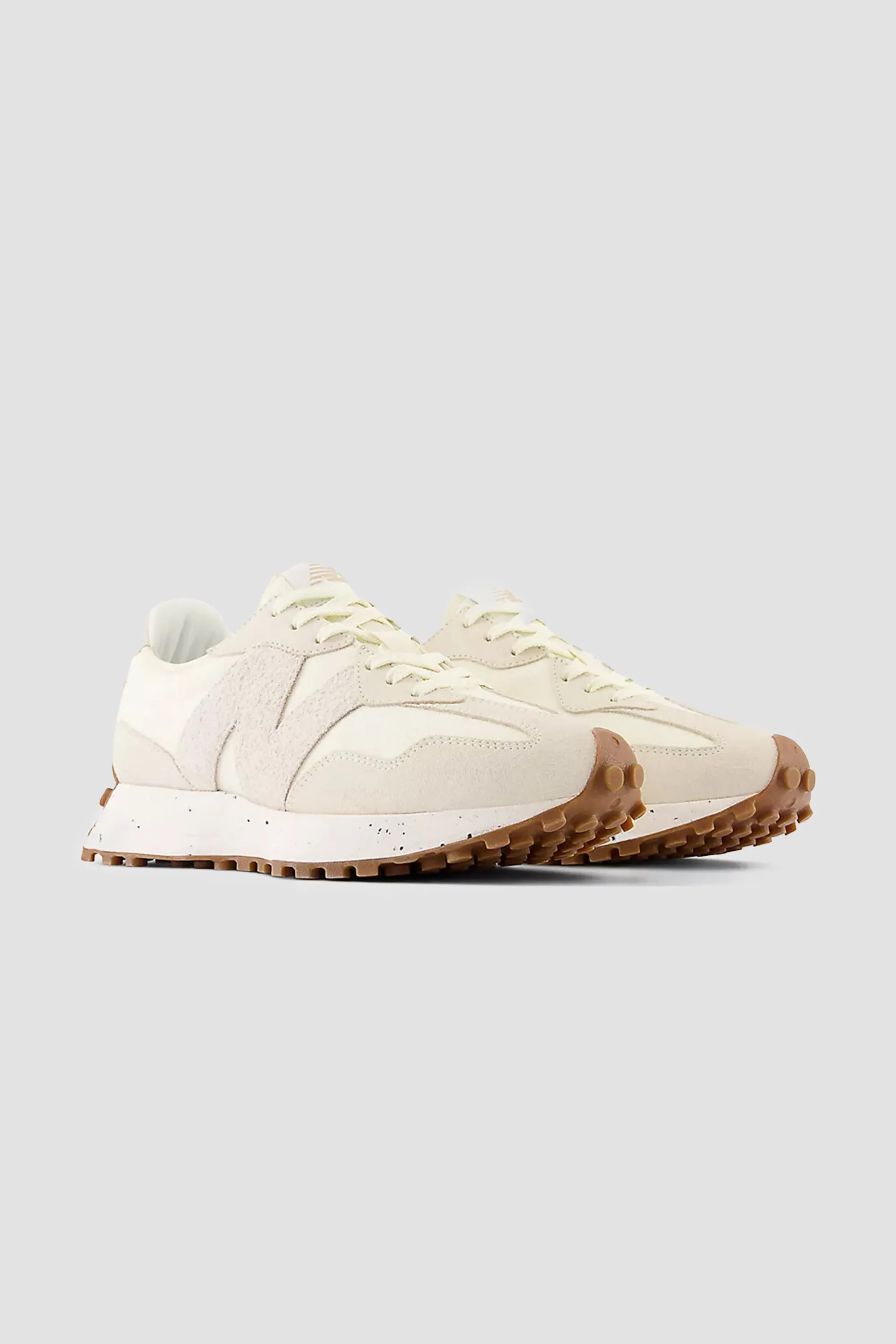 New Balance Women's 327 Sneaker in Turtledove with Angora