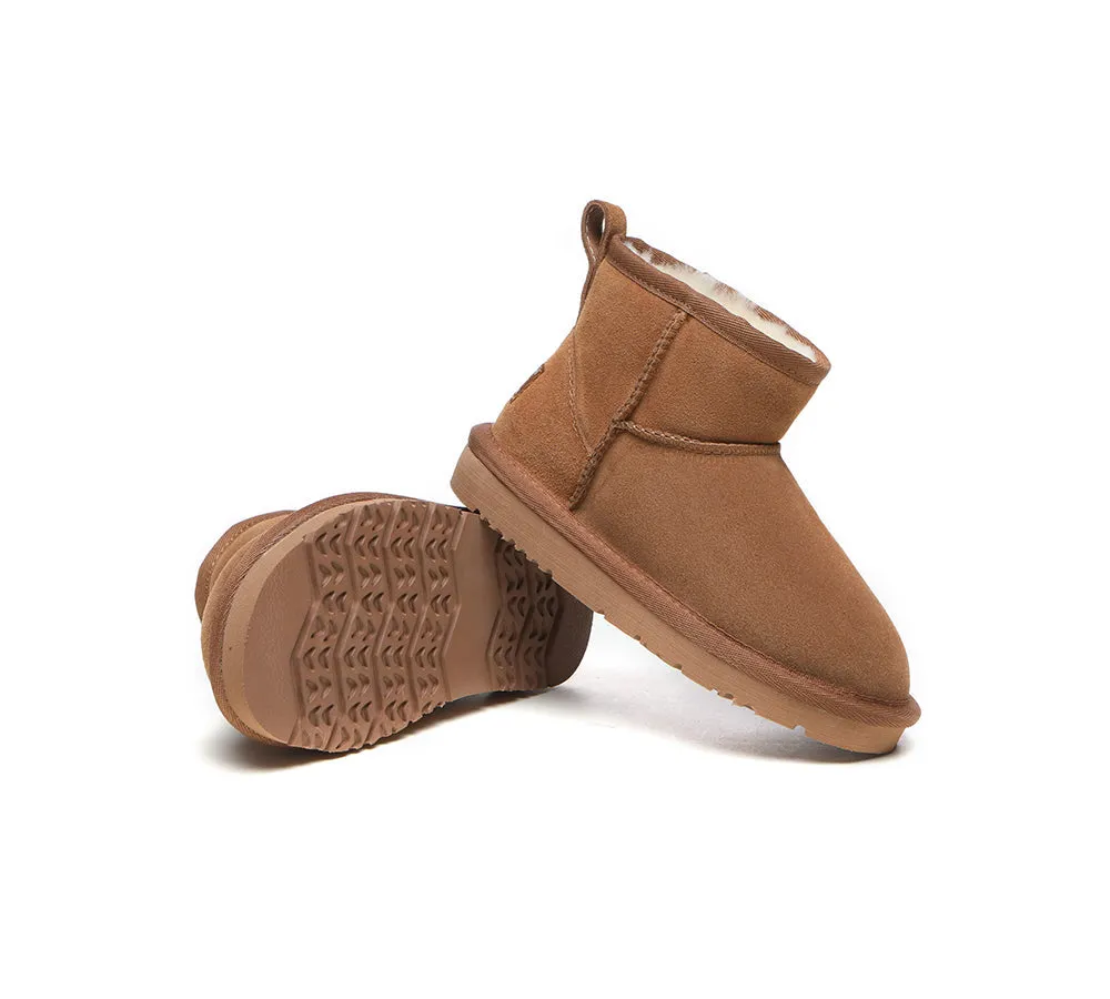 UGG Boots Kids Mini Classic Sheepskin Wool Boots Noel