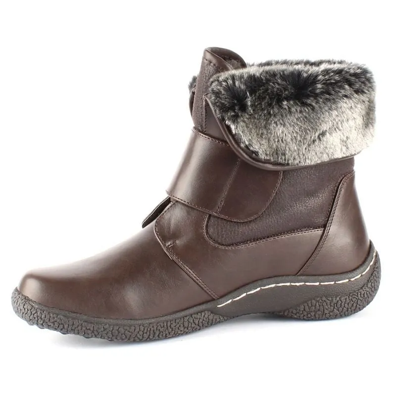 Women's Gill-2 Velcro Winter Boot Dark Brown